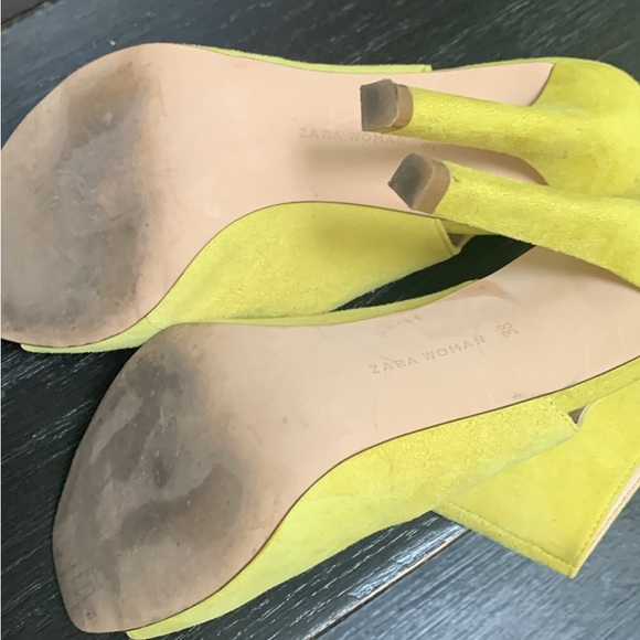 Zara Suede Neon Heels - Picture 5 of 5